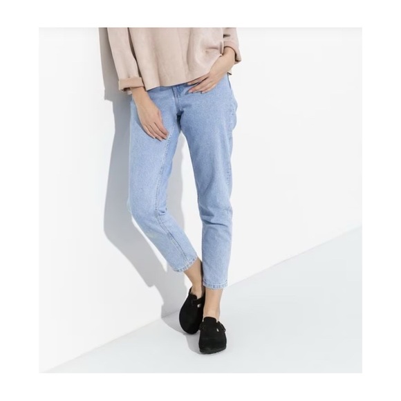 Birkenstock Boston Soft Footbed Suede Leather in Black Sz 38 US 7 - 7.5 - Picture 2 of 8